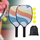 Maxbell 2x Pickleball Paddles Set with 4 Balls and Bag for Men Women Indoor Outdoor Orange