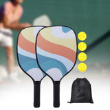 Maxbell 2x Pickleball Paddles Set with 4 Balls and Bag for Men Women Indoor Outdoor Orange