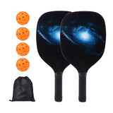 Maxbell Pickleball Racket Set Wood Accessory with 2 Pickleball Racquets Lightweight