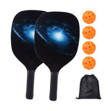Maxbell Pickleball Racket Set Wood Accessory with 2 Pickleball Racquets Lightweight