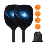 Maxbell Pickleball Racket Set Wood Accessory with 2 Pickleball Racquets Lightweight