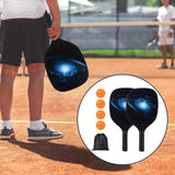 Maxbell Pickleball Racket Set Wood Accessory with 2 Pickleball Racquets Lightweight