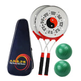 Maxbell Tai Racket Ball Set Wing Chun Wushu for Elderly Exercise Equipment Set F