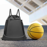 Maxbell Unisex Basketball Backpack with Separate Ball Holder for Volleyball Outdoor Gray