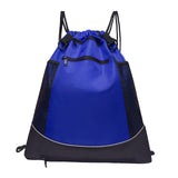 Maxbell Unisex Basketball Backpack with Separate Ball Holder for Volleyball Outdoor Blue