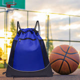 Maxbell Unisex Basketball Backpack with Separate Ball Holder for Volleyball Outdoor Blue