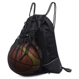 Maxbell Unisex Basketball Backpack with Separate Ball Holder for Volleyball Outdoor Black