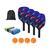 Maxbell Pickleball Paddles Set Pickleball Set for Indoor and Outdoor Tournament 4 Paddles