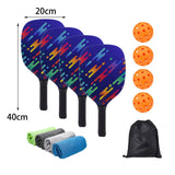 Maxbell Pickleball Paddles Set Pickleball Set for Indoor and Outdoor Tournament 4 Paddles