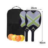 Maxbell Pickleball Paddle Women Carbon Frame with Ball Bag Outdoor Activities Sports Green
