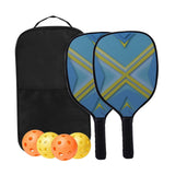 Maxbell Pickleball Paddle Women Carbon Frame with Ball Bag Outdoor Activities Sports Yellow