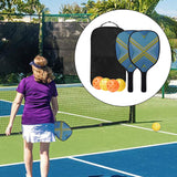 Maxbell Pickleball Paddle Women Carbon Frame with Ball Bag Outdoor Activities Sports Yellow