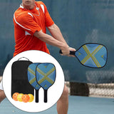 Maxbell Pickleball Paddle Women Carbon Frame with Ball Bag Outdoor Activities Sports Yellow