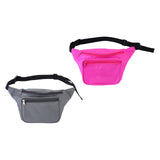 Maxbell Durable Fanny Pack Casual Crossbody Bag Waist Bag for Trekking Women Men Gray