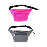 Maxbell Durable Fanny Pack Casual Crossbody Bag Waist Bag for Trekking Women Men Gray