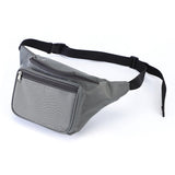 Maxbell Durable Fanny Pack Casual Crossbody Bag Waist Bag for Trekking Women Men Gray