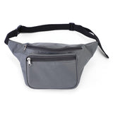 Maxbell Durable Fanny Pack Casual Crossbody Bag Waist Bag for Trekking Women Men Gray