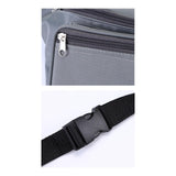 Maxbell Durable Fanny Pack Casual Crossbody Bag Waist Bag for Trekking Women Men Gray