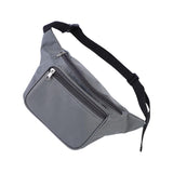 Maxbell Durable Fanny Pack Casual Crossbody Bag Waist Bag for Trekking Women Men Gray