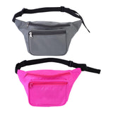 Maxbell Durable Fanny Pack Casual Crossbody Bag Waist Bag for Trekking Women Men Gray
