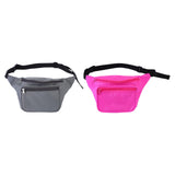 Maxbell Durable Fanny Pack Casual Crossbody Bag Waist Bag for Trekking Women Men Gray