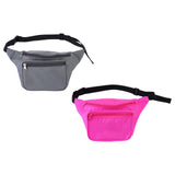 Maxbell Durable Fanny Pack Casual Crossbody Bag Waist Bag for Trekking Women Men Gray
