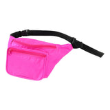 Maxbell Durable Fanny Pack Casual Crossbody Bag Waist Bag for Trekking Women Men Pink