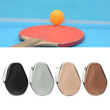 Maxbell Wear Resistant Table Tennis Paddle Case Table Tennis Racket Bag Waterproof Black