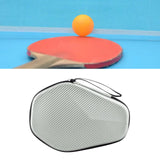 Maxbell Wear Resistant Table Tennis Paddle Case Table Tennis Racket Bag Waterproof Argent