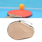 Maxbell Wear Resistant Table Tennis Paddle Case Table Tennis Racket Bag Waterproof Beige