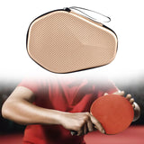 Maxbell Wear Resistant Table Tennis Paddle Case Table Tennis Racket Bag Waterproof Beige