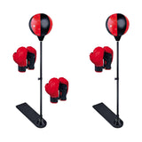 Maxbell Kids Punching Bag Set Adjustable Stand Home with Gloves Exercise Fitness 1 Glove