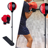 Maxbell Kids Punching Bag Set Adjustable Stand Home with Gloves Exercise Fitness 1 Glove