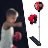 Maxbell Kids Punching Bag Set Adjustable Stand Home with Gloves Exercise Fitness 1 Glove