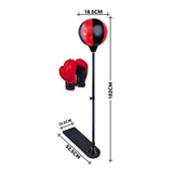 Maxbell Kids Punching Bag Set Adjustable Stand Home with Gloves Exercise Fitness 1 Glove