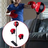 Maxbell Kids Punching Bag Set Adjustable Stand Home with Gloves Exercise Fitness two gloves