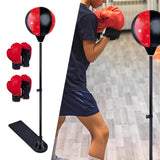 Maxbell Kids Punching Bag Set Adjustable Stand Home with Gloves Exercise Fitness two gloves