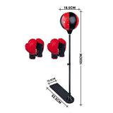 Maxbell Kids Punching Bag Set Adjustable Stand Home with Gloves Exercise Fitness two gloves