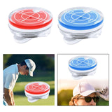 Maxbell Golf Ball Marker Level Function Hat Clip for Golfer Putting Aid Women Kids Red