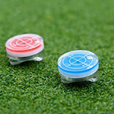 Maxbell Golf Ball Marker Level Function Hat Clip for Golfer Putting Aid Women Kids Red