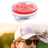 Maxbell Golf Ball Marker Level Function Hat Clip for Golfer Putting Aid Women Kids Red