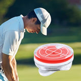 Maxbell Golf Ball Marker Level Function Hat Clip for Golfer Putting Aid Women Kids Red