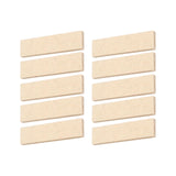 Maxbell 10x Exercise Bike Brake Pads Replacement Part Equipment Wool Felt for Gym Beige