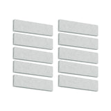 Maxbell 10x Exercise Bike Brake Pads Replacement Part Equipment Wool Felt for Gym White