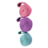 Maxbell 3Pcs Resistance Bands Set Pull up Assistance Bands for Powerlifting Fitness Violet Pink