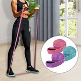 Maxbell 3Pcs Resistance Bands Set Pull up Assistance Bands for Powerlifting Fitness Violet Pink