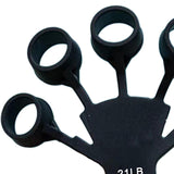 Maxbell Hand Grip Strengthener Silicone Finger Exercise for Forearm Muscle Sports black