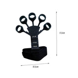 Maxbell Hand Grip Strengthener Silicone Finger Exercise for Forearm Muscle Sports black
