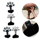 Maxbell Hand Grip Strengthener Silicone Finger Exercise for Forearm Muscle Sports black