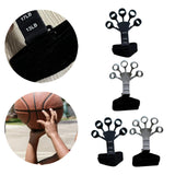 Maxbell Hand Grip Strengthener Silicone Finger Exercise for Forearm Muscle Sports black
